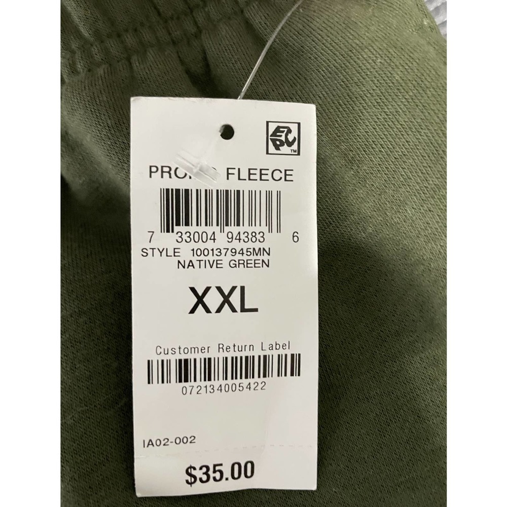 ID Ideology Men's 2XL Fleece Ankle Joggers Drawstring Waist 2 Pocket Green NEW - Picture 5 of 8